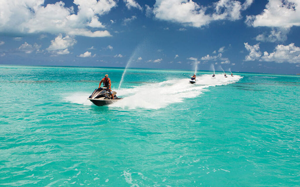 Zip around the crystal-clear waters on the north side of Zanzibar on this high-speed jet ski adventure.
