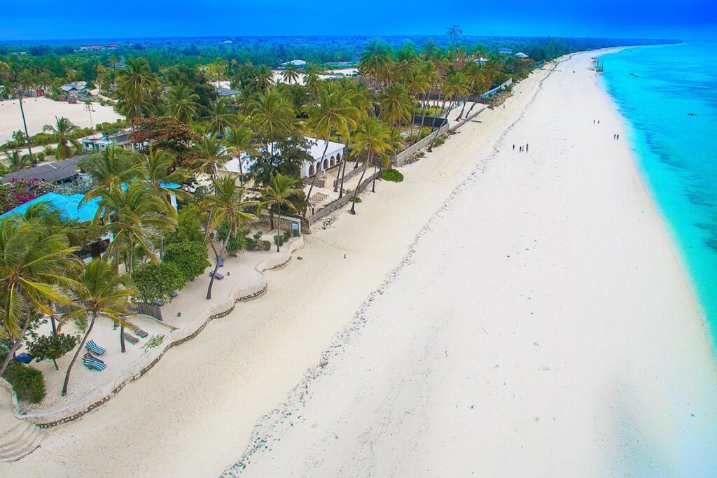 A sleepy Coastal village in Zanzibar, page is whit dream destinations are all about. The huge expanse of white sandy beach and cobalt sea is not just beautiful but exotic.